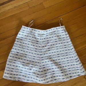 J. Crew Gold Glitter Skater Mini-Skirt